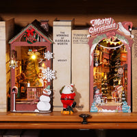 Rolife Christmas Indoor Scene (TGC07) - Warm Light Book Nook Display
