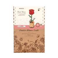 Rowood Red Rose (TW042) - Wooden Flower 3D Puzzle